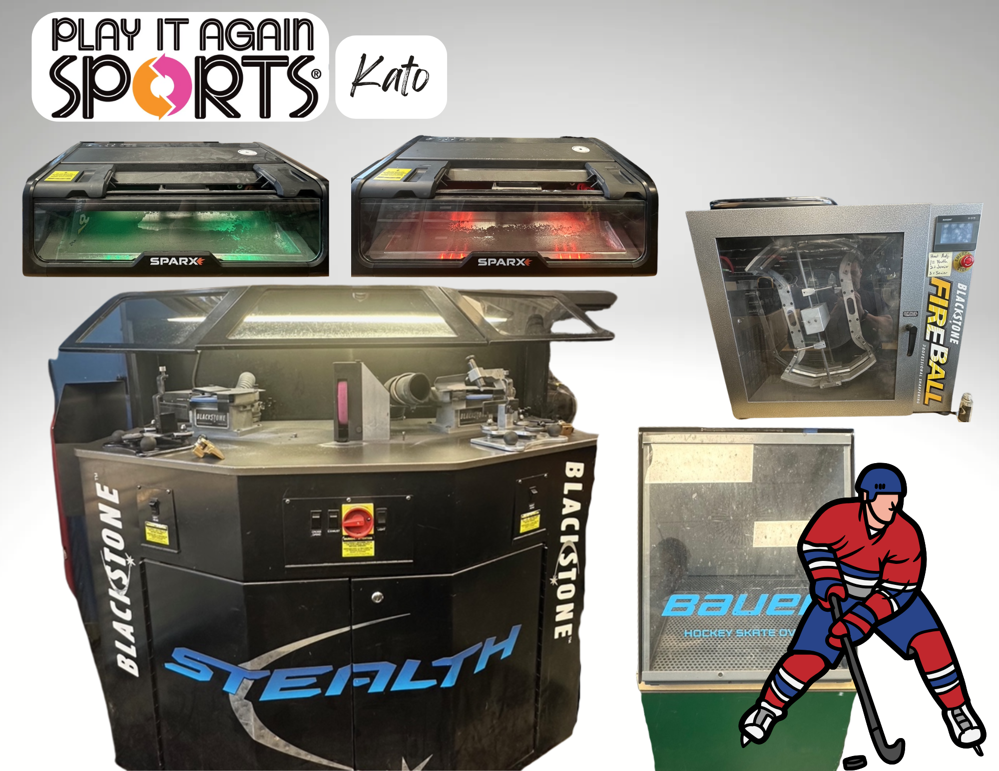 IMAGE OF SERVICE EQUIPMENT FOR HOCKEY AND ICE SPORTS
